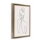 Stupell Industries Minimal Woman Line Drawing Floating Frame Design By LSR Creative Studio